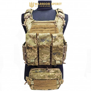 Подсумок под магазин жесткий со съемным клапаном Warrior Spirit Cart-WS Pixel. Photo 3